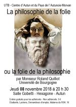 image : La Philosophie de la folie ou la folie de la philosophie : l’énigme de la folie