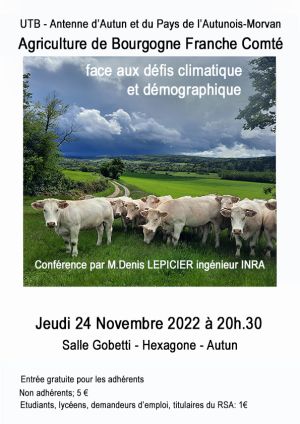 image : L'agriculture de Bourgogne Franche Comté face aux défis climatique et démographique