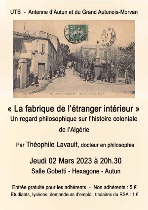 image : La fabrique de l'étranger intérieur. Un regard philosophique sur l'histoire coloniale de l'Algérie