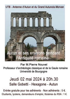 image : Autun et ses environs pendant l’Antiquité romaine